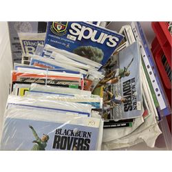 Collection of approximately one thousand football programmes, to include 1973 England V Netherlands, programmes for Dundee united programs, Blackburn Rovers, Tottenham Hotspurs, Chelsea, Spurs etc   