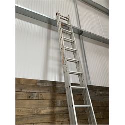 Clima aluminium extending ladders - 4.51m closed, extended 8.40m closed