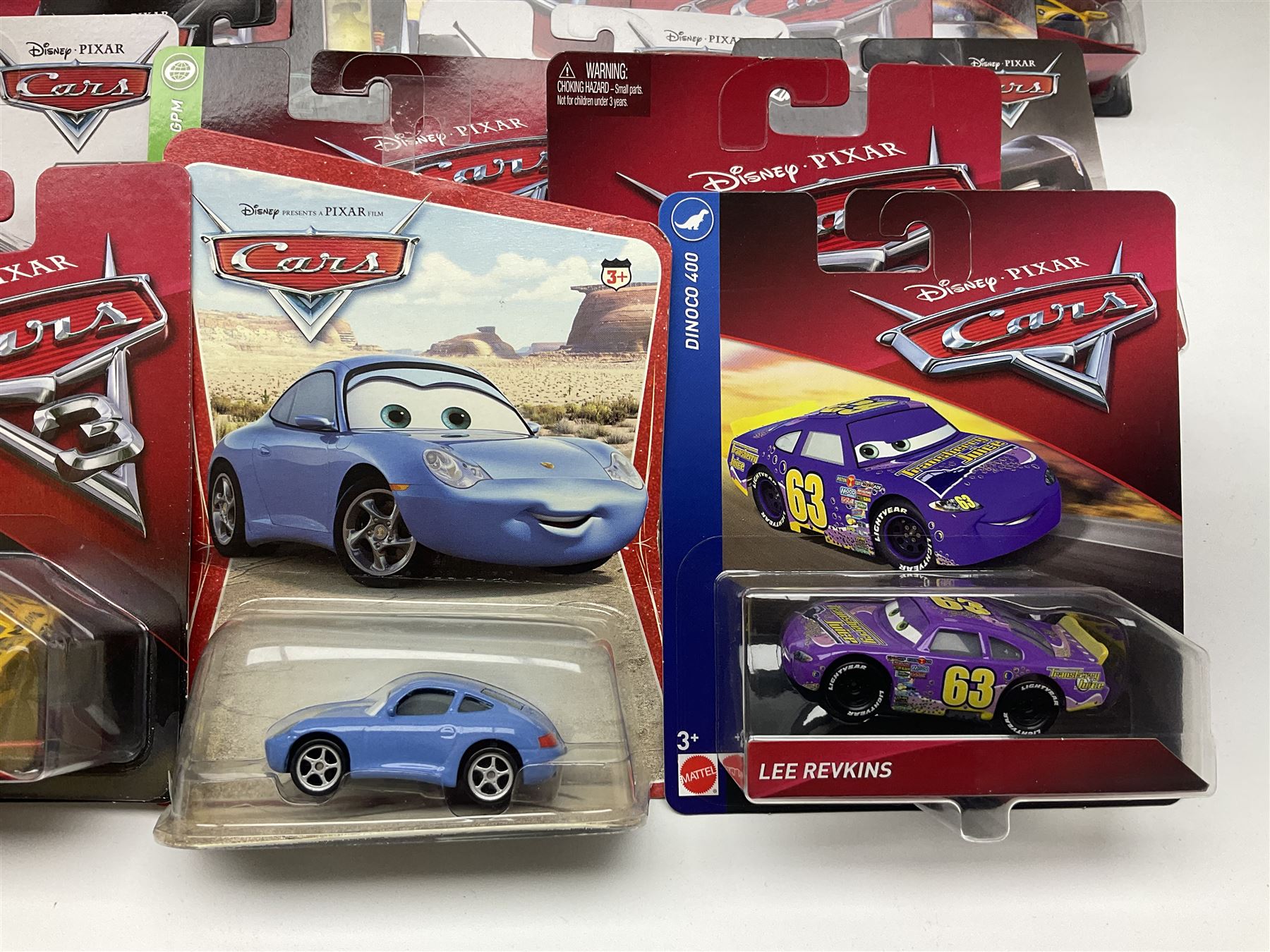 Disney Pixar 'Cars' - thirty-four Mattel carded die-cast models; all in unopened blister packs (34)