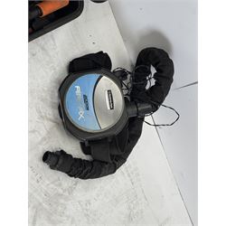 Evolution 110V circular saw and a Kimberley Clark welding mask