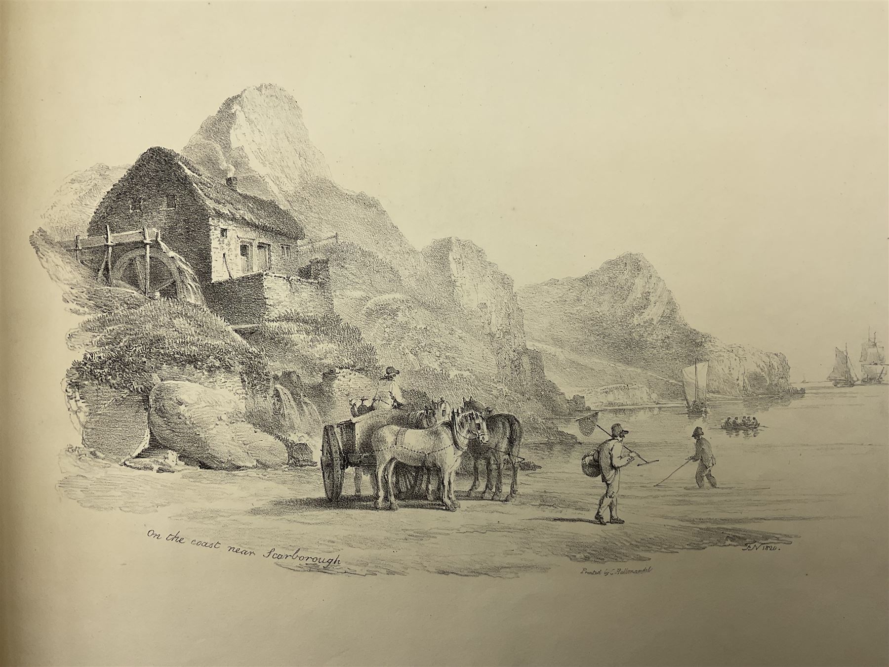 Francis Nicholson (British 1753-1844): 'Lithographic Impressions of Sketches from Nature',  original folio pub. 1820, in Solander box 