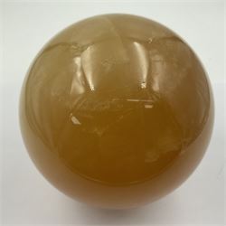 Large calcite sphere, D14cm 
