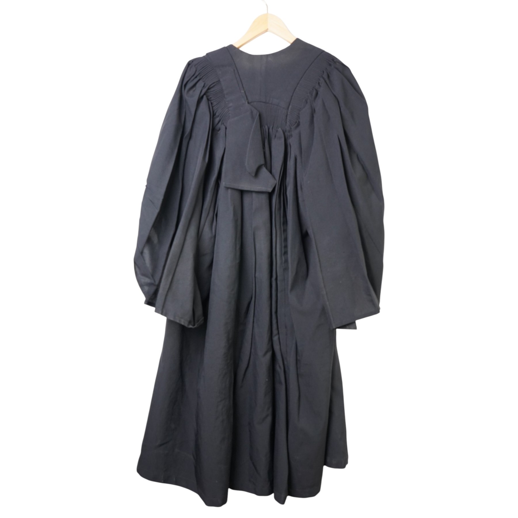 1978 William Northam & Co- Barrister's peruke in box together with gown, sleeved waistcoat and original bags