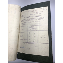  London and North Eastern Railway Rate Book, containing the Rates for merchandise between Welnetham and Stations on the LNER in England & Wales, 1928 with later revisions, half calf with marbled edges, 1vol   