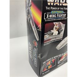 Star Wars - The Power of the Force - Electronic X-Wing Fighter; Rancor and Luke Skywalker; Bantha and Tusken Raider; Jabba the Hutt and Han Solo; and Ronto and Jawa; all in sealed boxes (5)