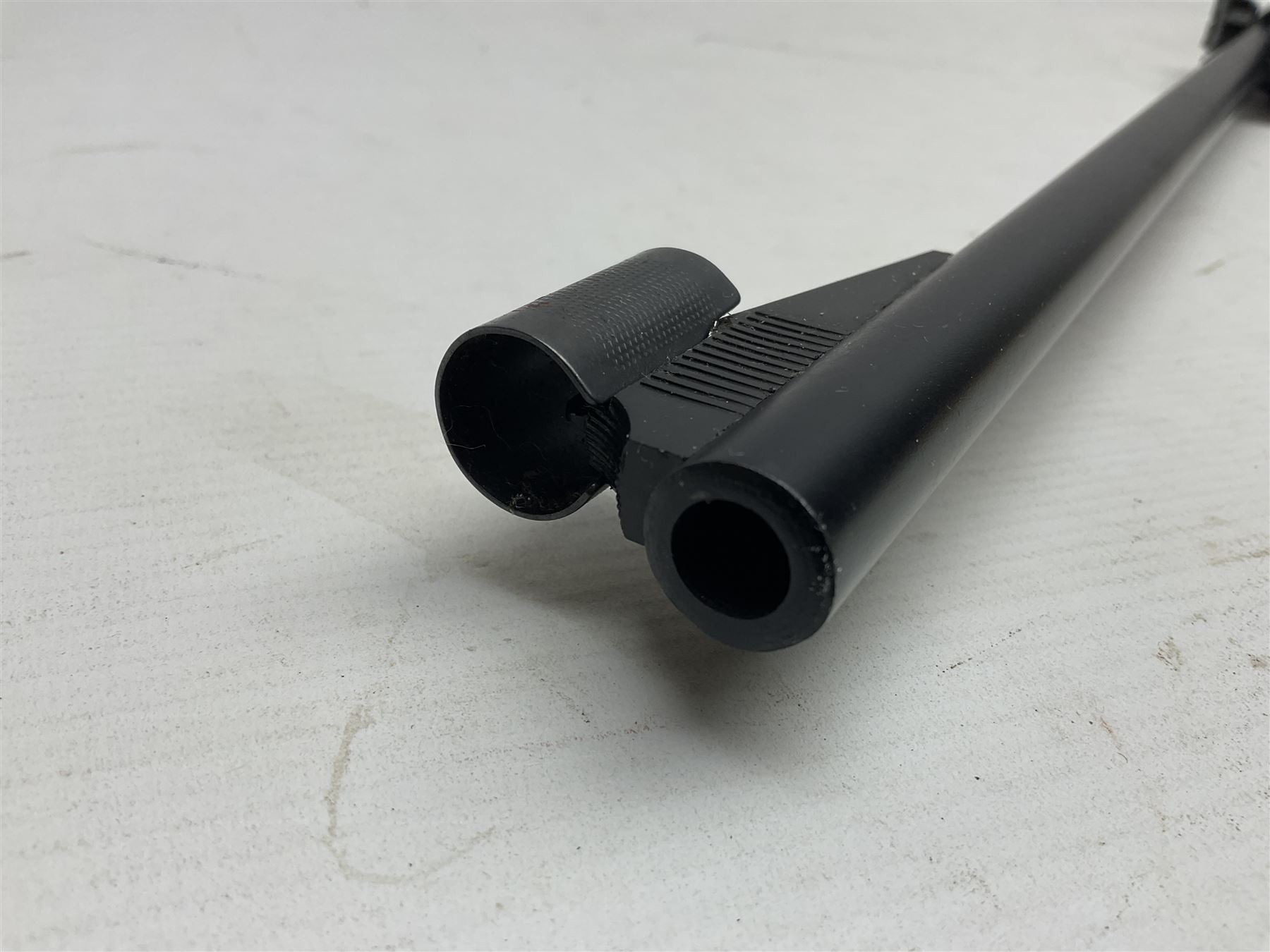 BSA Meteor .22 cal. air rifle with break-barrel action, serial no.TH80547, L106.5cm overall; in original box with accessories. NB: AGE RESTRICTIONS APPLY TO THE PURCHASE OF AIR WEAPONS.