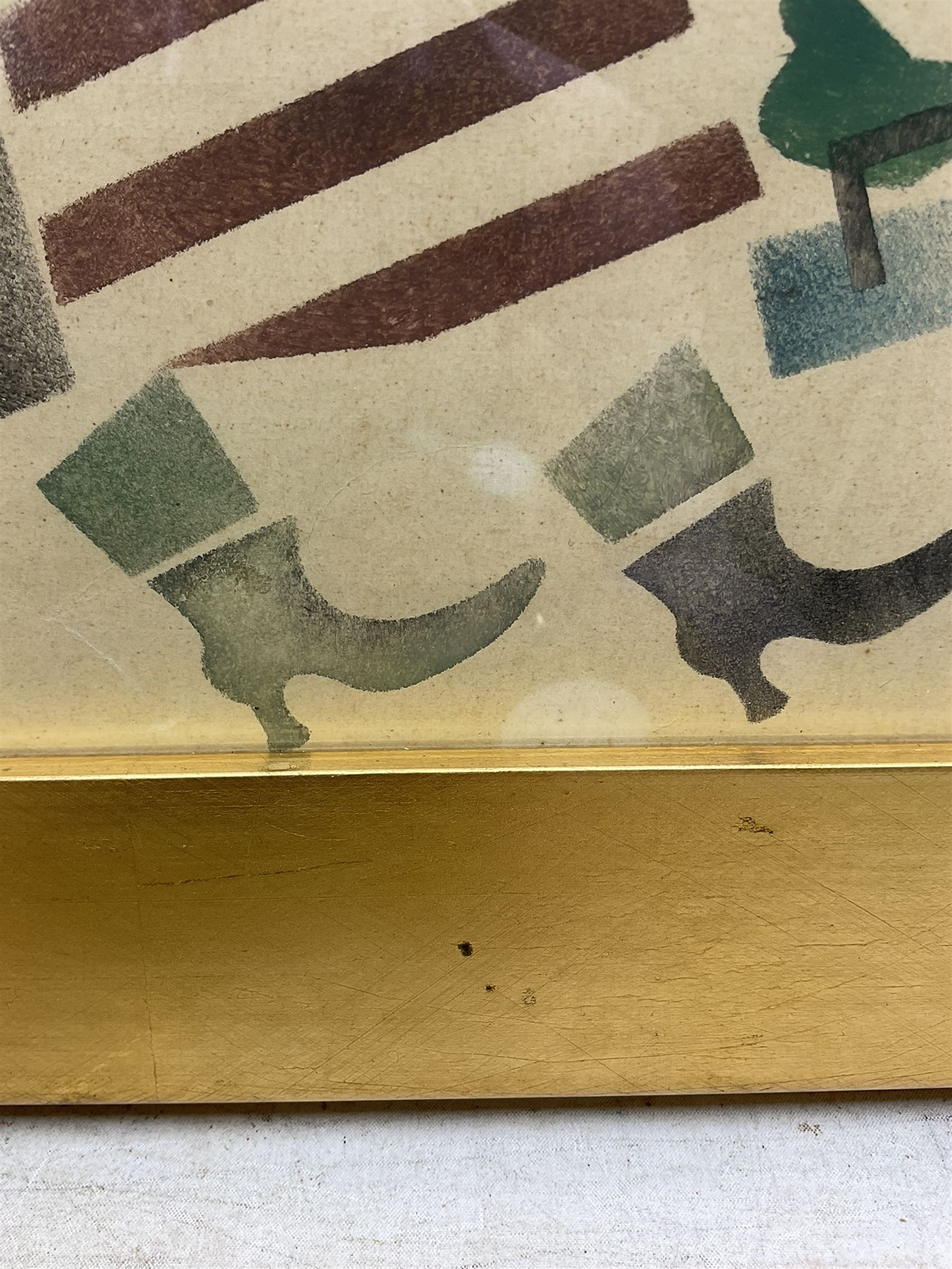 Vladimir Vasilyevich Lebedev (Russian 1891-1967): Walking Lady, lithograph 20cm x 28cm