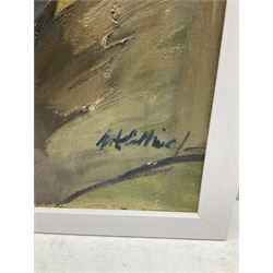 Peter Collins ARCA (British 1923-2001): Reclining Nude with Blue Headscarf, oil on canvas signed 60cm x 50cm
Provenance: Studio sale: The late Georgina and Peter Collins Collection, ‘The Contents of Stanley Studios, Chelsea’; Sulis Fine Art.
