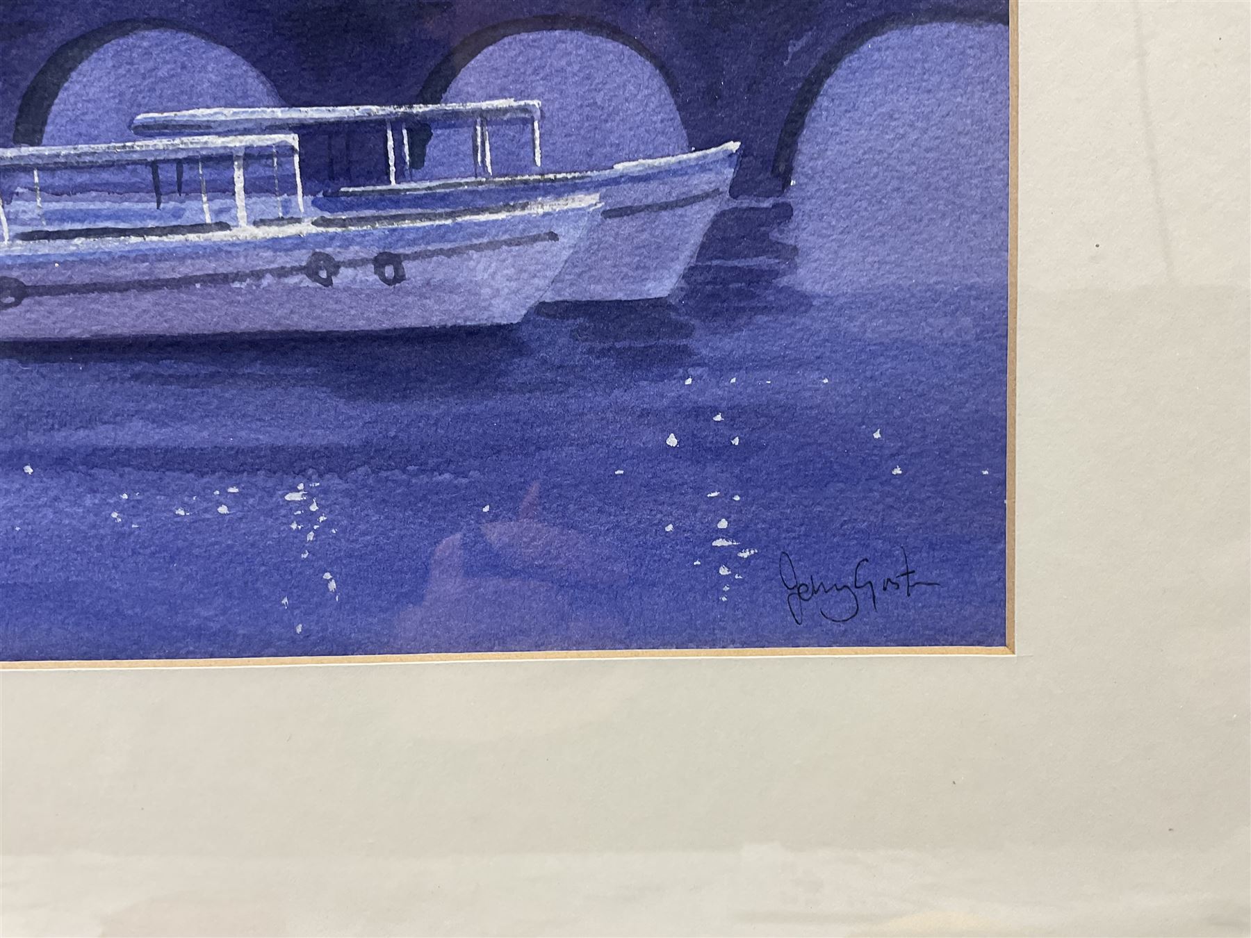 Johnny Gaston (Scottish 1955-): Paris, watercolour signed 34m x 51cm