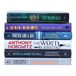 Anthony Horowitz 007 trilogy signed first edition hardbacks, comprising 'With a Mind to Kill' 'Trigger Mortis' and 'Forever and a Day', together with three further first editions 'The Word is Murder' 'The Killing Joke' and 'Necropolis'