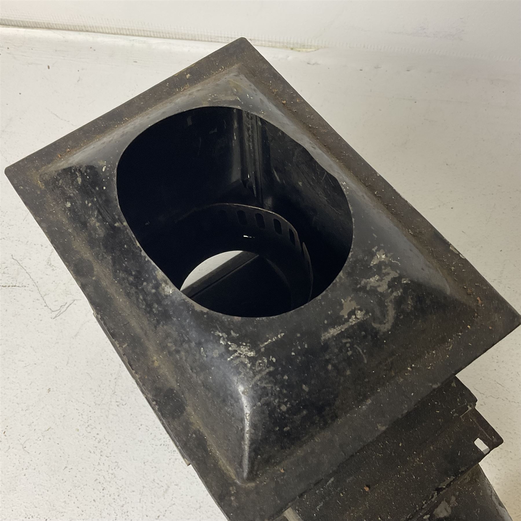 Tinplate magic lantern with three boxes and some loose slides, including Primus magic lantern slides