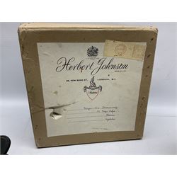 Officer's pattern peaked cap of the Green Howards, by Herbert Johnson, New Bond Street, London, in original box