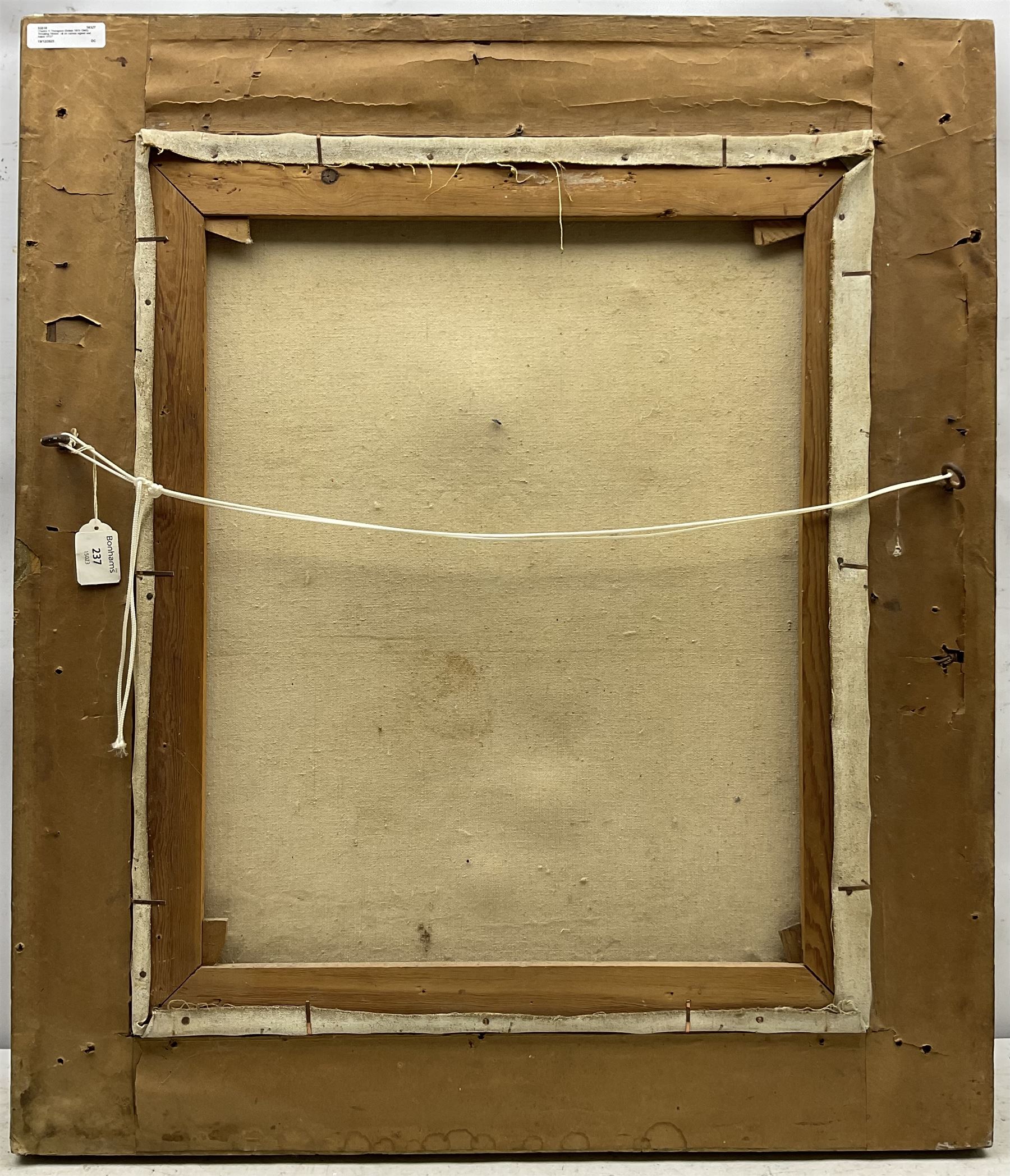 Charles Herbert Thompson (Cornwall 1870-1946): 'Breaking Stones', oil on canvas signed and dated 1913, 60cm x 49cm 
Provenance: private collection, purchased Bonhams Cornwall 1st March 2007 Lot 237