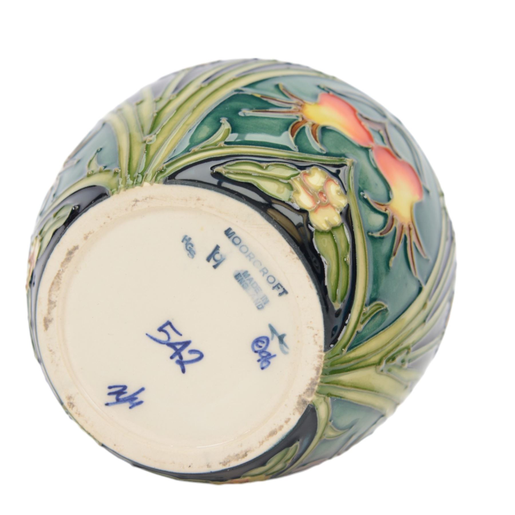 Moorcroft ginger jar in Carousel pattern, with printed mark beneath, in original box, H16cm