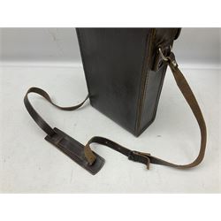 Pair of Optolyth 12 x 63 binoculars, made in Germany, serial no 82186, in leather case