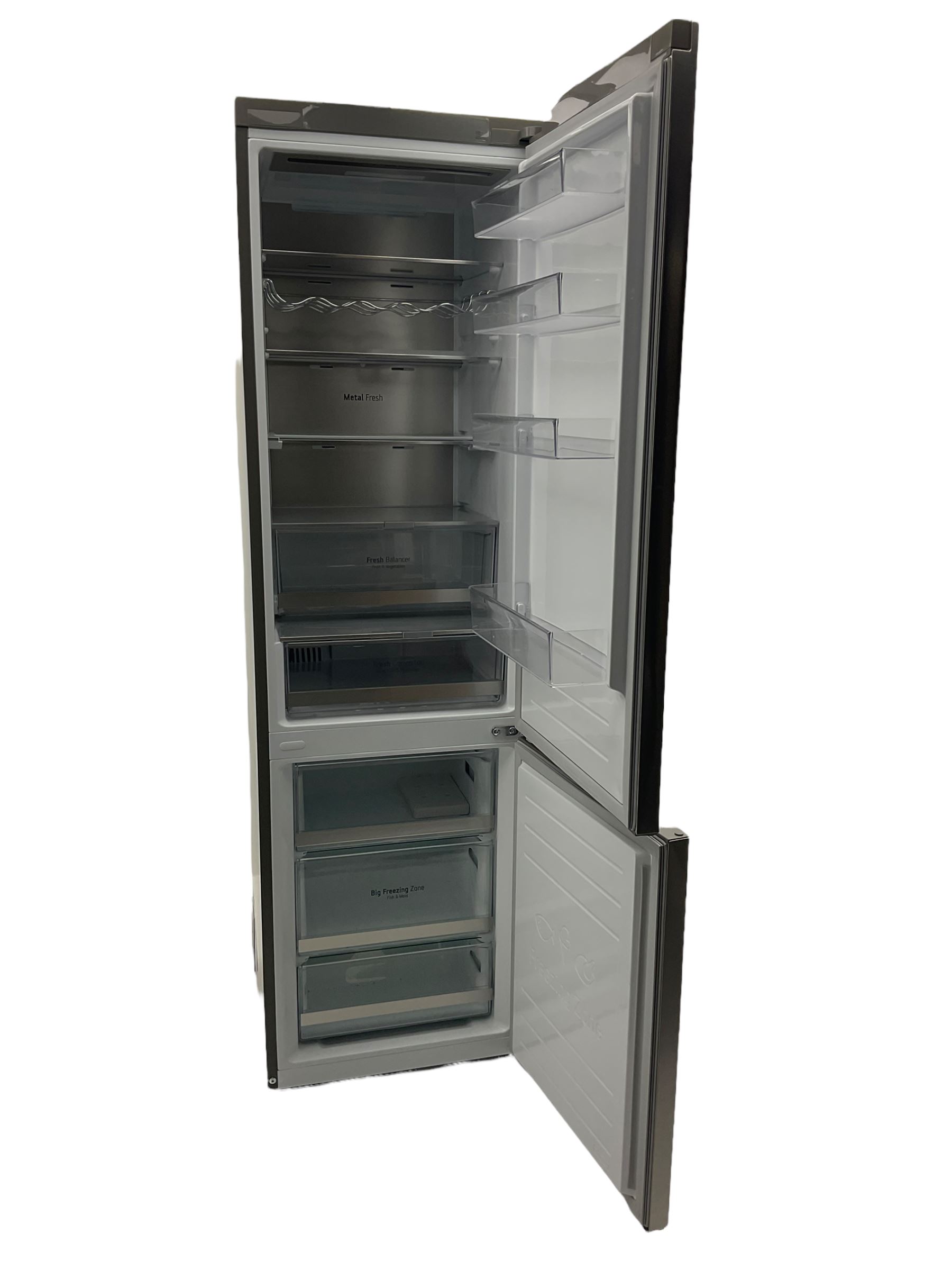LG ThinQ GBB92STAXP fridge with three drawer freezer