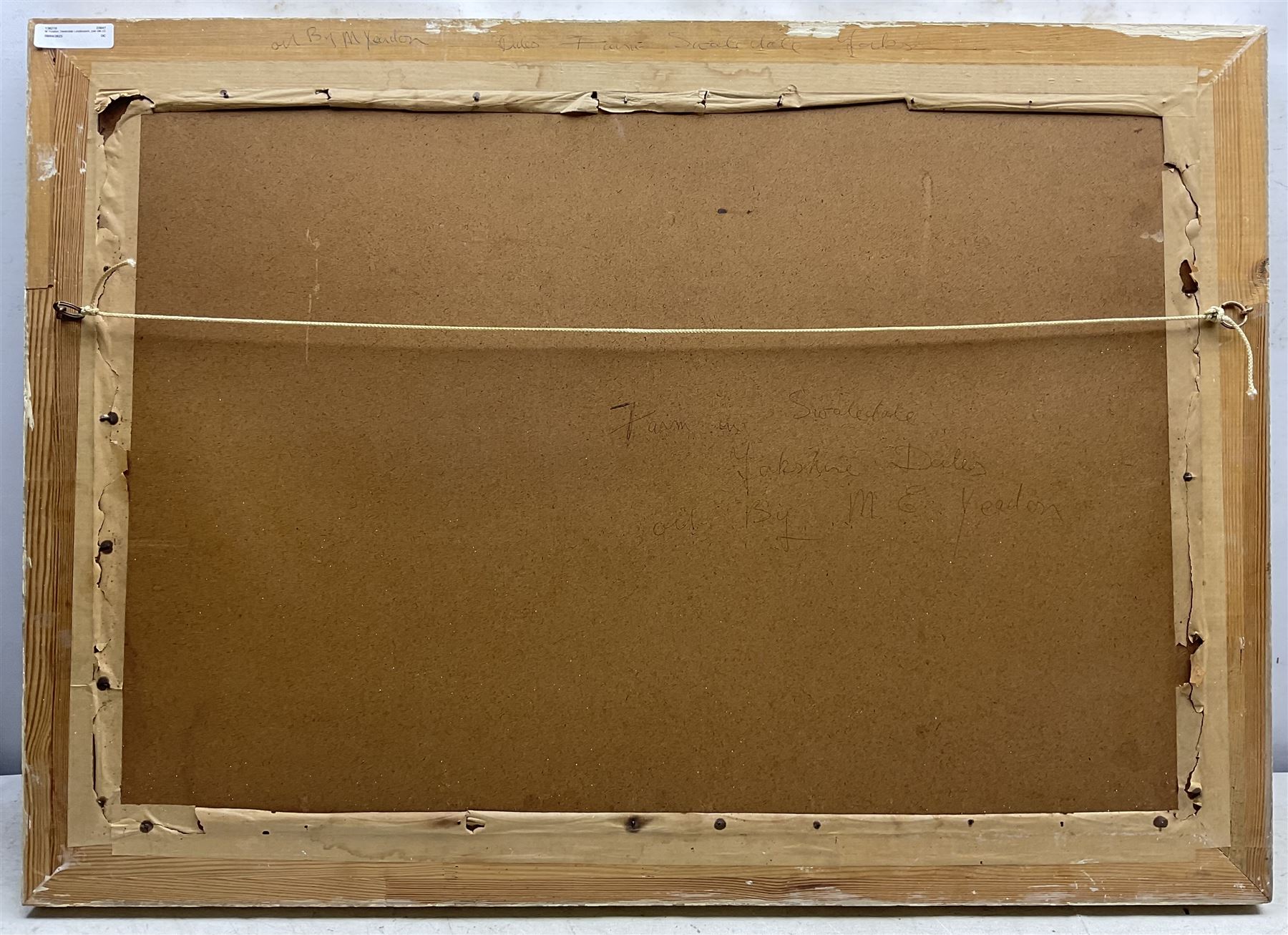 M Yeadon (Northern British Contemporary) 'Lakeland Cottage at Silverdale - Westmorland' and 'Farm in Swaledale', pair oils on board signed, titled verso 50cm x 75cm (2)