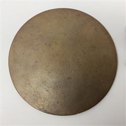 WWI pair of medals comprising British War Medal and Victory Medal awarded to G/62196 Pte. H. Ferguson R. Fus. with ribbons on wearing bar; together with bronze memorial plaque to Henry Ferguson (3)