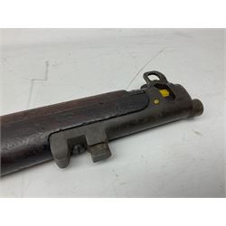 WW1 Lee Enfield SMLE bolt-action rifle, dated 1918, with single barrel band and bayonet fitting L113cm FIREARMS CERTIFICATE REQUIRED OR RFD