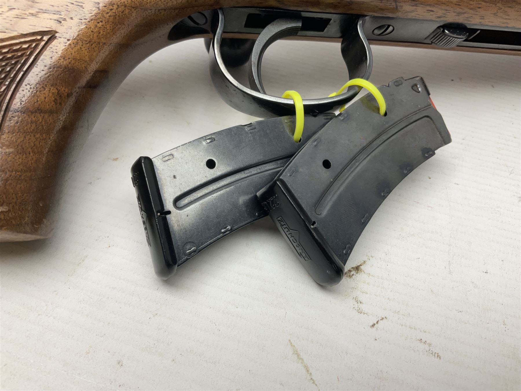 SECTION 1 FIREARMS CERTIFICATE REQUIRED - LEFT HANDED J.G. Anschutz .22 long round bolt action rifle, the 36cm (14