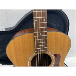 2008 Taylor Model 114 acoustic guitar with mahogany back and ribs and spruce top, serial no.20080825837, L104.5cm; in Taylor hard carrying case with paperwork