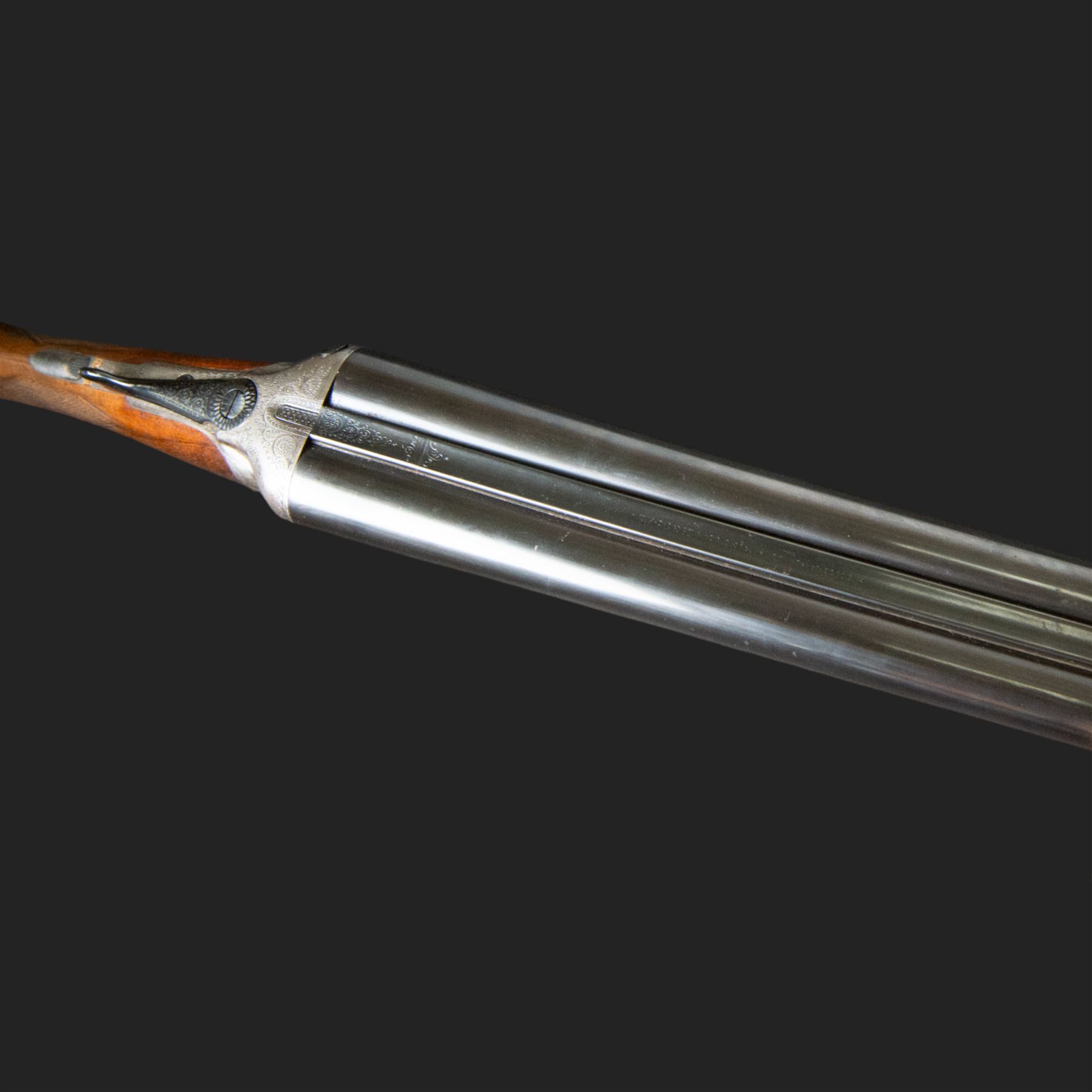 Atkinson & Griffin, 16 bore, double trigger, boxlock side by side shotgun, 71cm (28