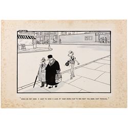 Stanley McMurtry (Mac) (British 1936-) original cartoon presented to Arthur C Clarke by the artist and the Daily Mail 1996, together with other items gifted to Arthur C Clarke, including Annigoni limited edition print of Sri Lankan model Sharmini signed and dedicated to Arthur and his brother by the model, two framed images of Earth, a Russian address book with a hand-written dedication to the first page and a framed image of a 22cm Ion Thruster, largest H85cm

Notes: This item is from the private collection of Arthur C. Clarke's brother.