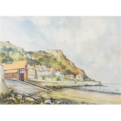 John Freeman (British 1942-): 'Runswick' and 'Moortops', two watercolours signed titled and dated '92 and '91, max 23.5cm x 32.5cm (2)