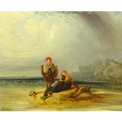  Follower of William Collins RA (British 1788-1847): 'After the Storm', oil on canvas signed and dated 1817, 62cm x 75cm  