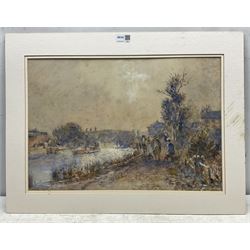 English Impressionist (Early 20th century): watercolour and gouache indistinctly signed 33cm x 49cm (mounted)