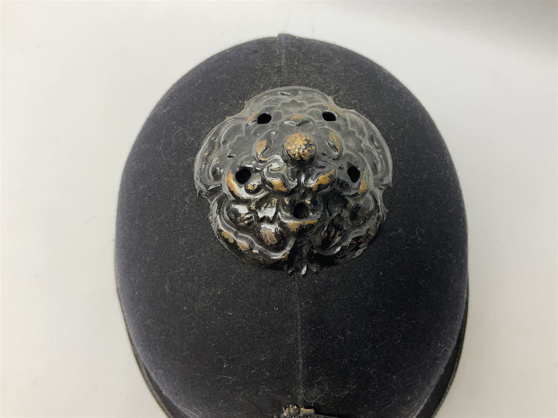  Hull City Police - Christys London helmet with king's crown night plate and a peaked cap (2)  