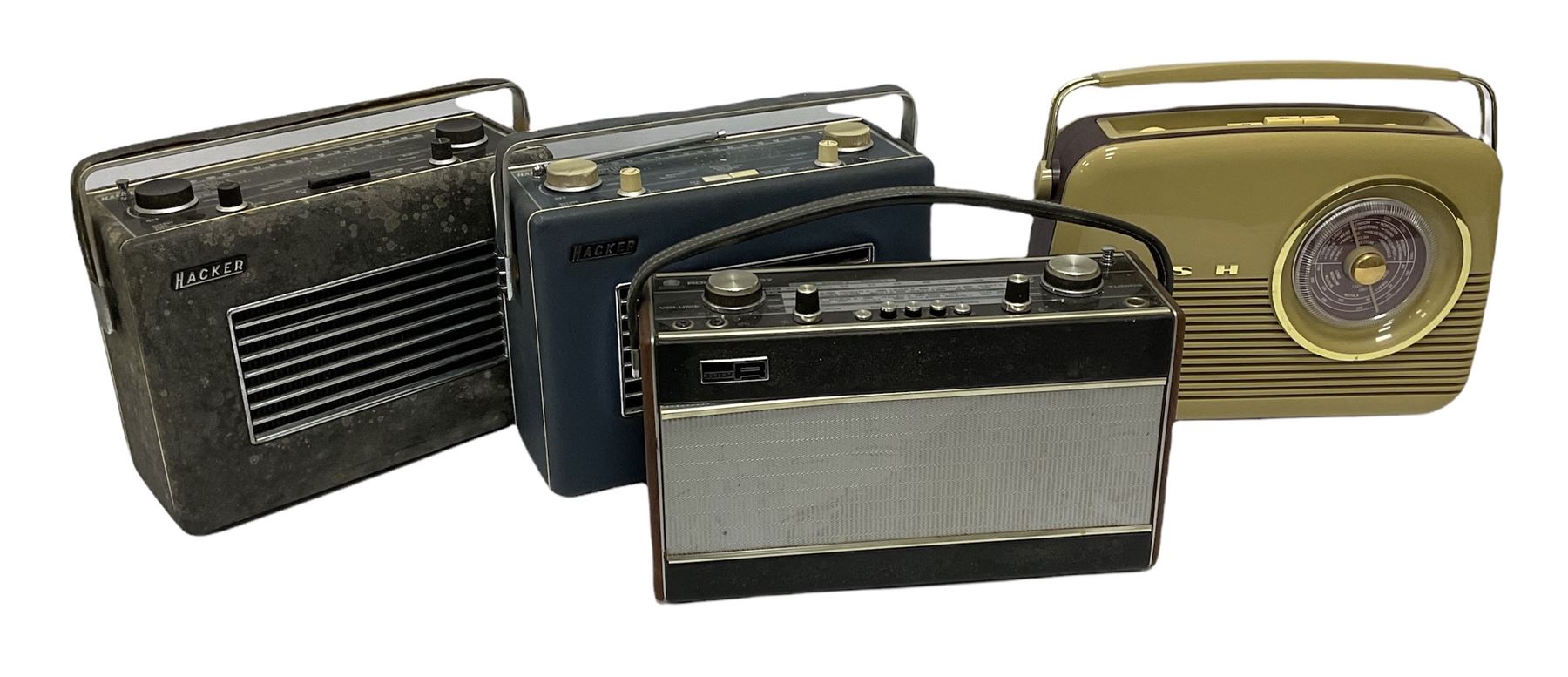 Roberts R707 radio, together with two Hacker radios and a Bush example 