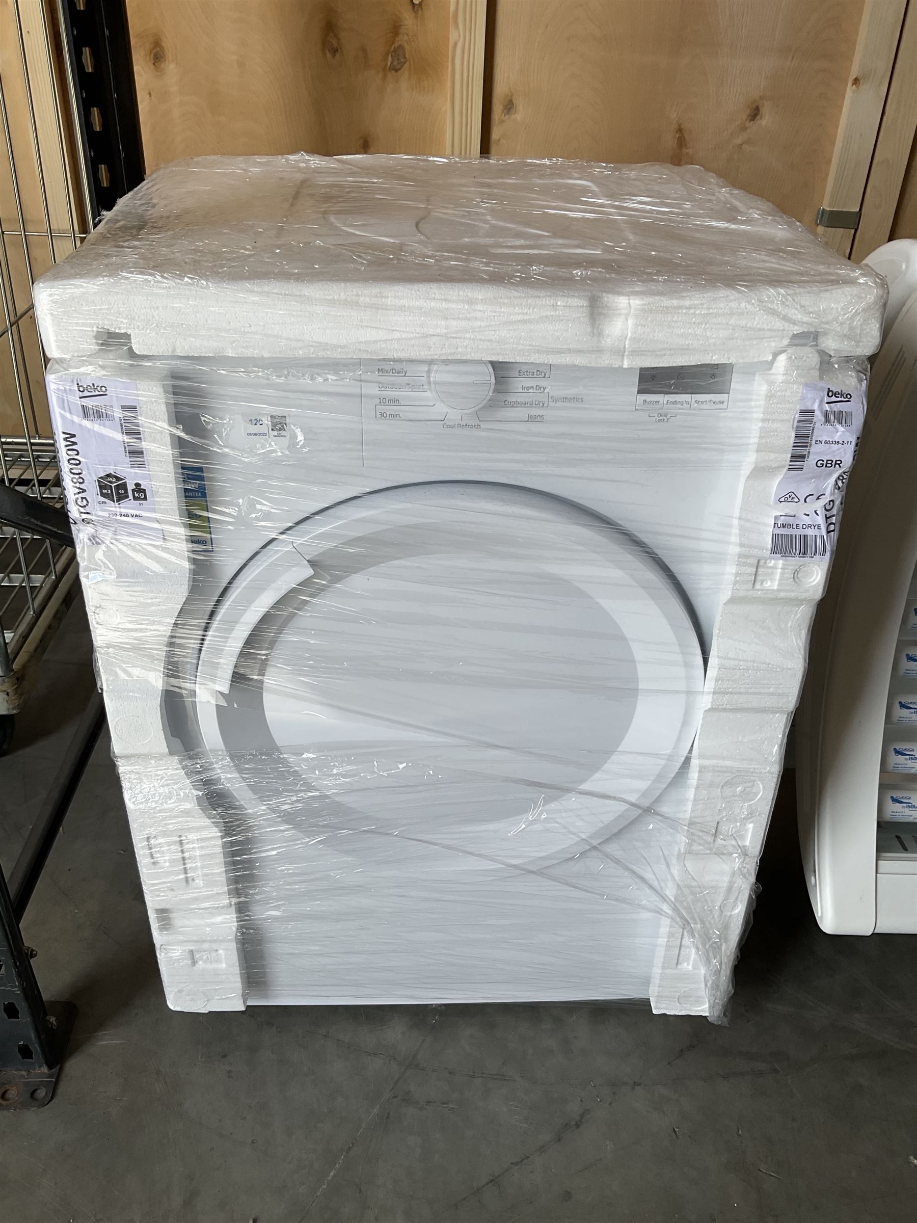 Beko DTGV8000W tumble dryer  - THIS LOT IS TO BE COLLECTED BY APPOINTMENT FROM DUGGLEBY STORAGE, GREAT HILL, EASTFIELD, SCARBOROUGH, YO11 3TX