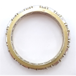 9ct gold sapphire dress eternity ring hallmarked   