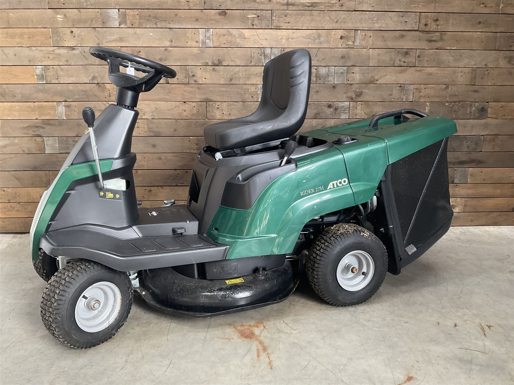 Atco Rider 27H petrol ride on lawnmower, very little use