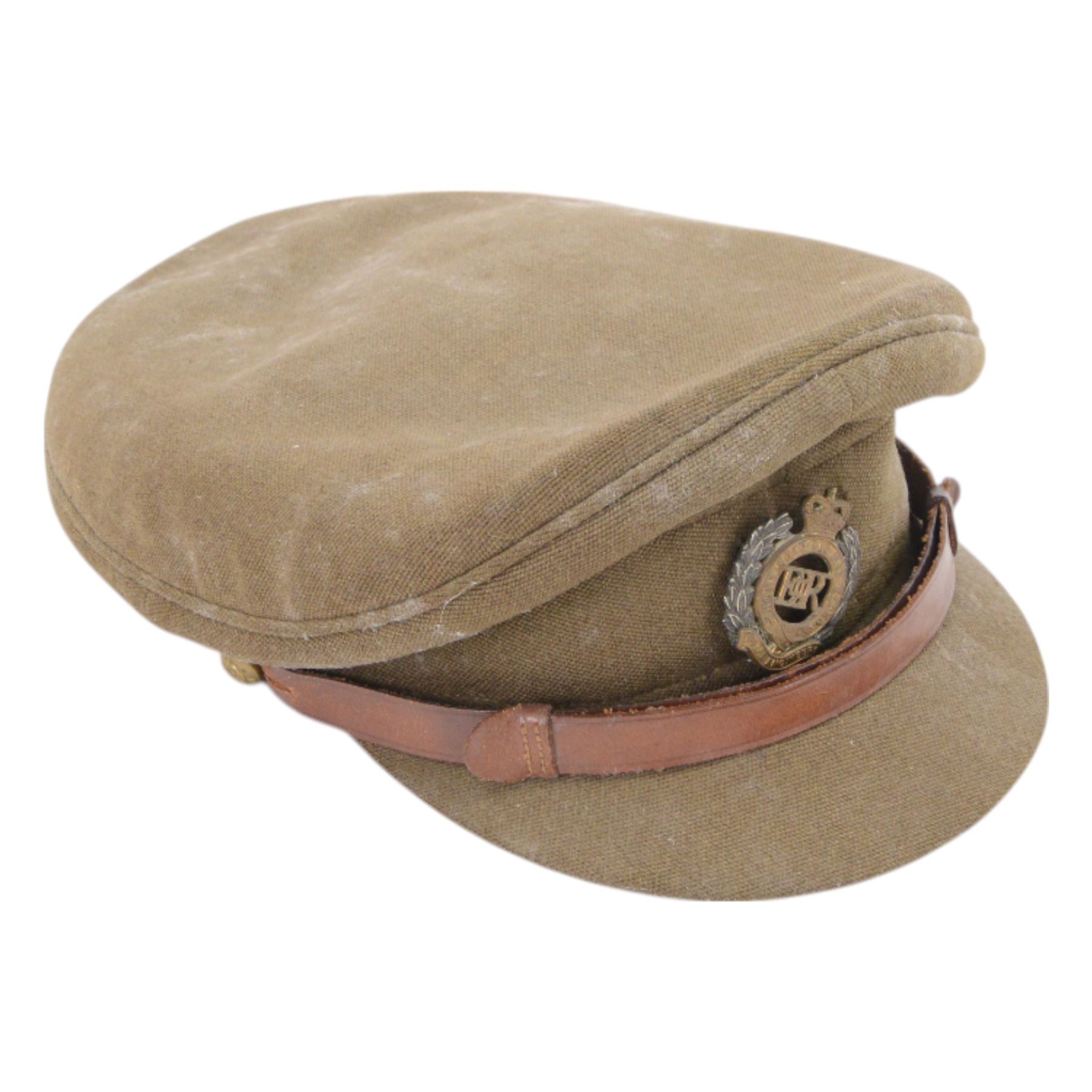 General Service Medal GSM 1918, with Malaya clasp awarded to 2/Lt. M. A. Peacock R.E, together with its miniature, pips and Royal Engineers cap  