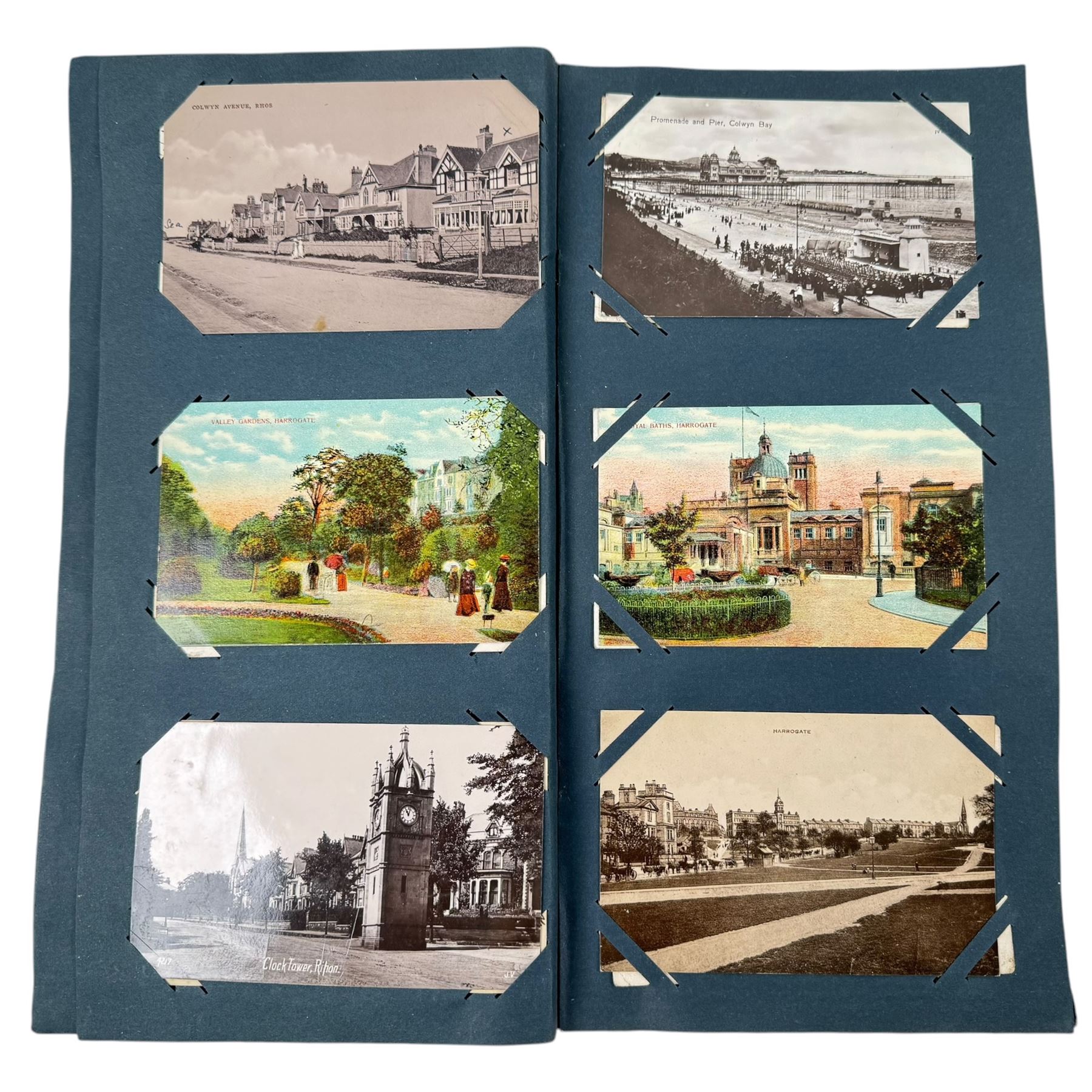 Postcards, greetings cards, and cigarette cards, including embroidered examples