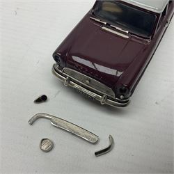 Four Lansdowne Models 1:43 scale models - 1956 Hillman minx Series 1 (Pearl grey over Fiesta blue); 1957 Hillman Husky Series 1 (Seacrest green/foam grey); 1960 Ford Consul MkII (Imperial maroon/smoke grey); and 1972 Vauxhall Ventora 3300 MkII; all boxed (4)