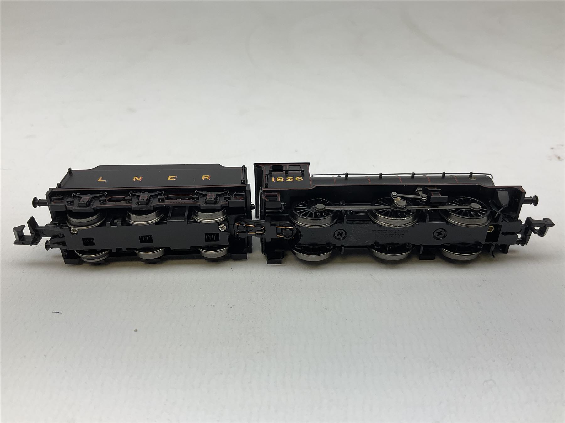 Graham Farish by Bachmann 'N' gauge - Class J39 0-6-0 locomotive no. 1856, Class 8F 2-8-0 locomotive no.48773 and Class A2 4-6-2 'A.H. Peppercorn' locomotive no.525  (3)