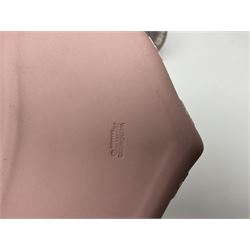 Collection of Wedgwood Jasperware, in orange, lilac and pink colourways, including oval tray, small jug, trinket boxes, trinket dishes, etc , all with impressed mark beneath