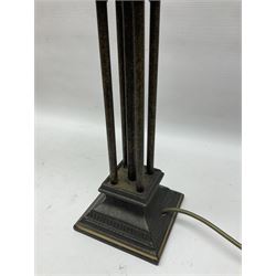 Pair of Marks and Spencers metal framed table lamps, H45cm