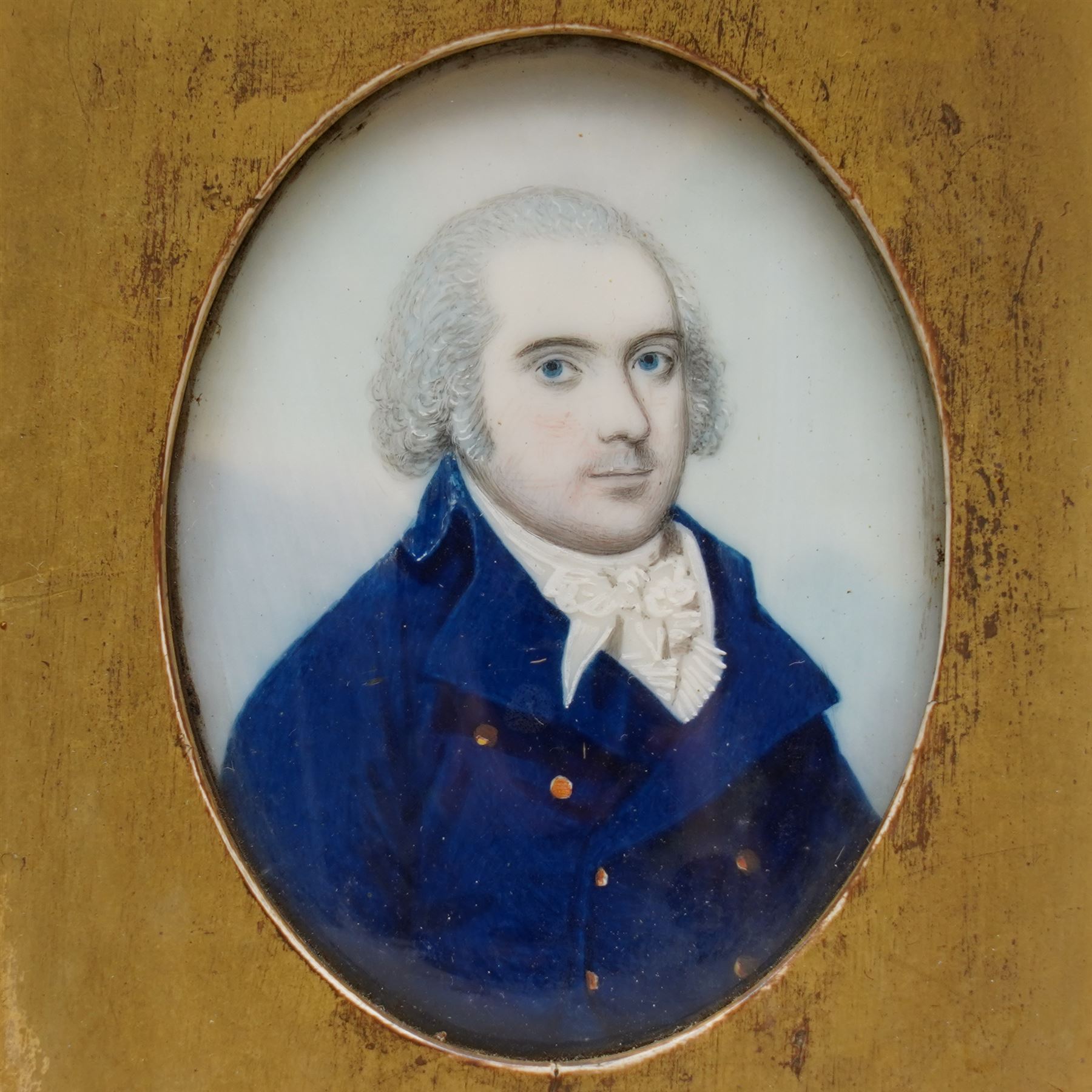 Frederick Buck (Irish 1771-1840): Portrait of 'Edward Deane-Freeman Deane Esq.' (Irish 1760-1826) Wearing a Blue Jacket and Mary Deane Freeman née Plummer (Irish 1760-?) Wearing a White Gown, pair of miniature watercolours on ivory unsigned, the former inscribed verso 7cm x 5cm (2)
Provence: direct from the family of the sitters.
Notes: Jane, the daughter of Mary and Edward, married Sackville Robert Hamilton (1780-1853), the grandson of the The Honourable Henry Hamilton (1692-1743). These items have been registered for sale under Section 10 of the APHA Ivory Act