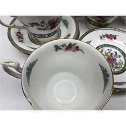 Paragon Tree of Kashmir part tea and dinnerwares service for six, comprising dinner plates, side plates, teacups and saucers, milk jug and open sucrier (26)