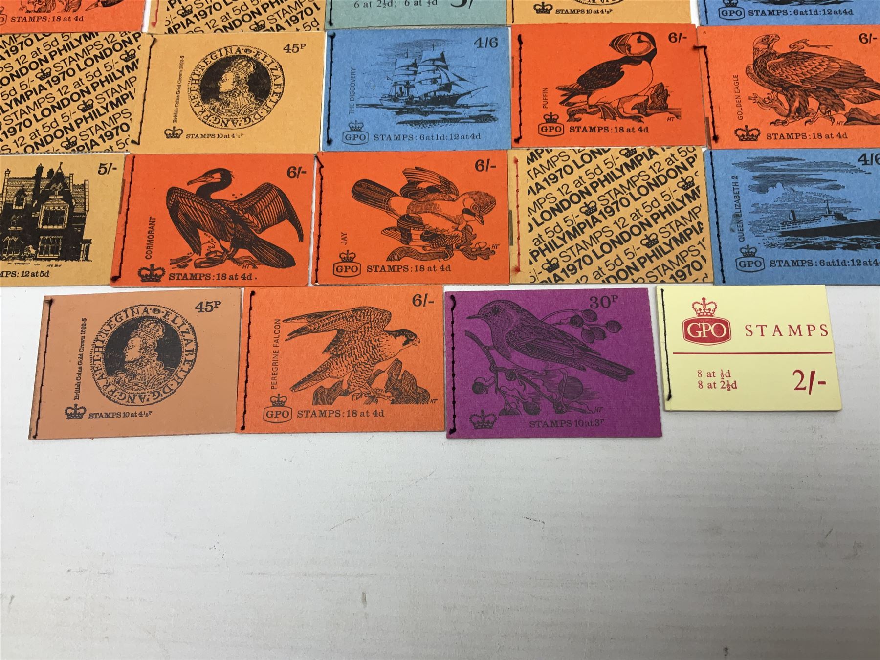 GPO pre -decimal stamp booklets and other stamp booklets, some being complete