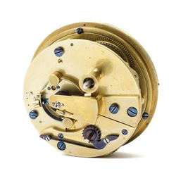 Grant & Son of Carlisle- Fine late 19th century 56 hours (2-day) Marine Chronometer, c1880, in a lockable mahogany brass bound box numbered 5602, with a separate glazed viewing lid and decorative brass shield inset to the top, with a 3-1/2