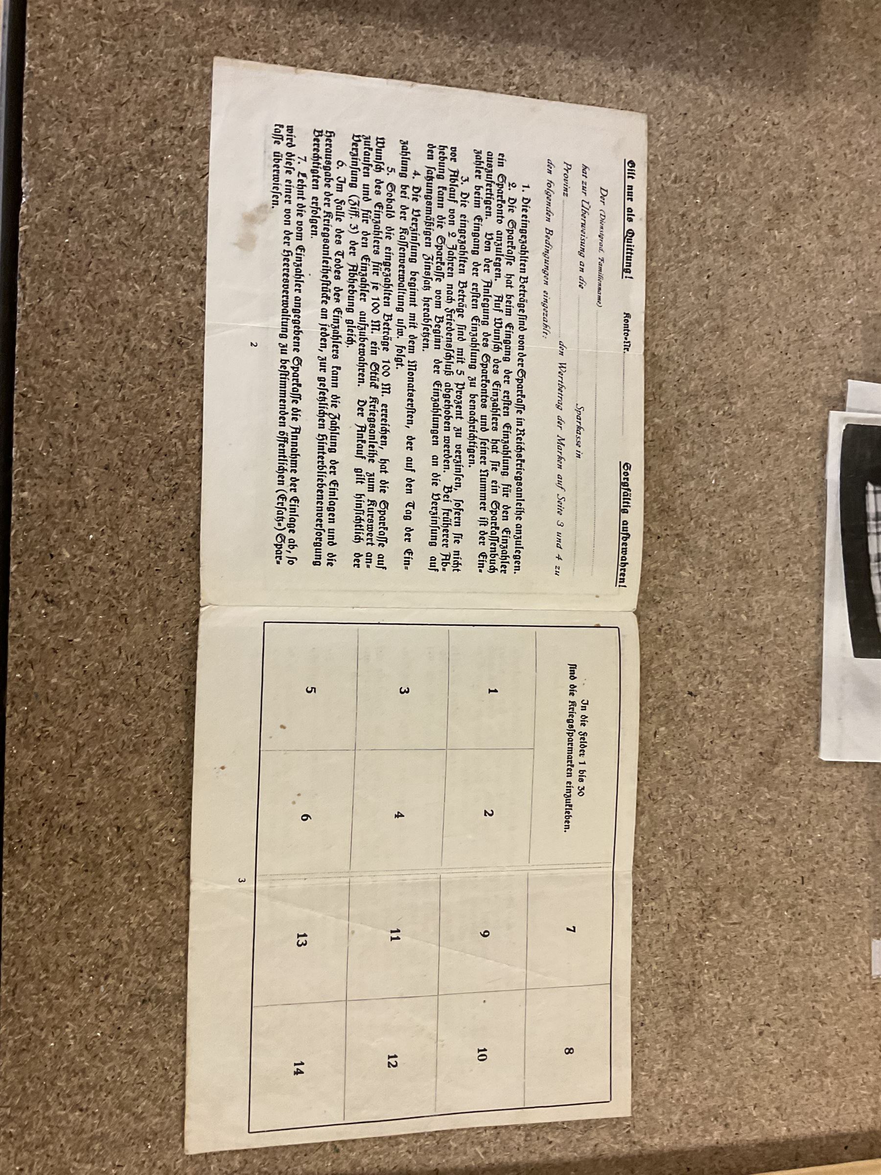 Photograph of Adolf Hitler, together with photograph of Hitler's neice Geli Raubal, an original types letter from Hitler's sister Laula Hitler and a spare savings book belonging to Hitler 
