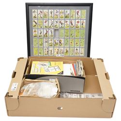 Large collection of cigarette cards, mostly unmounted, including a set of 'Hints on Associ...