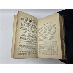 Bradshaws Railway Manual Shareholders Guide and Directory 1885, together with a collection of railway stationery, including pen nibs, pencils, pen holder and clip, from Midlands Railway, LNER LM&S, etc