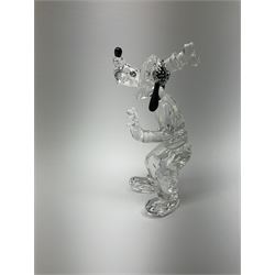 A Swarovski Crystal goofy h15cm, in original box 