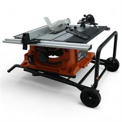 Evolution R255 PTS 255MM portable table saw, with multi material cutting blade